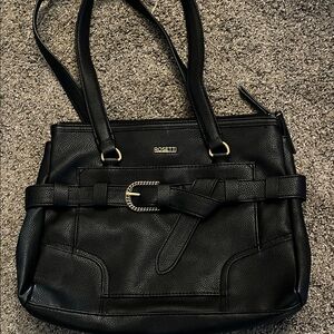 Rosetti Classic Black Shoulder Bag